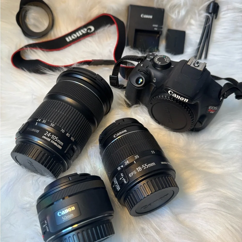 Canon Black EOS Rebel T5 Camera with Accessories